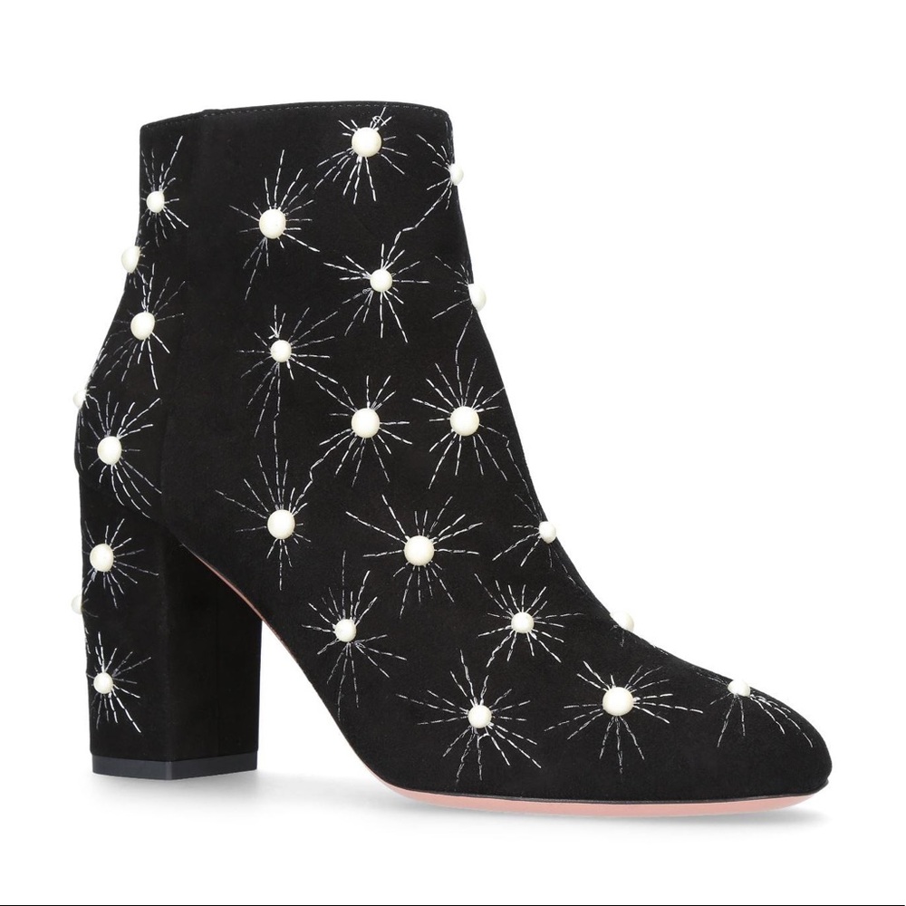 Aquazzura Cosmic Pearl Booties